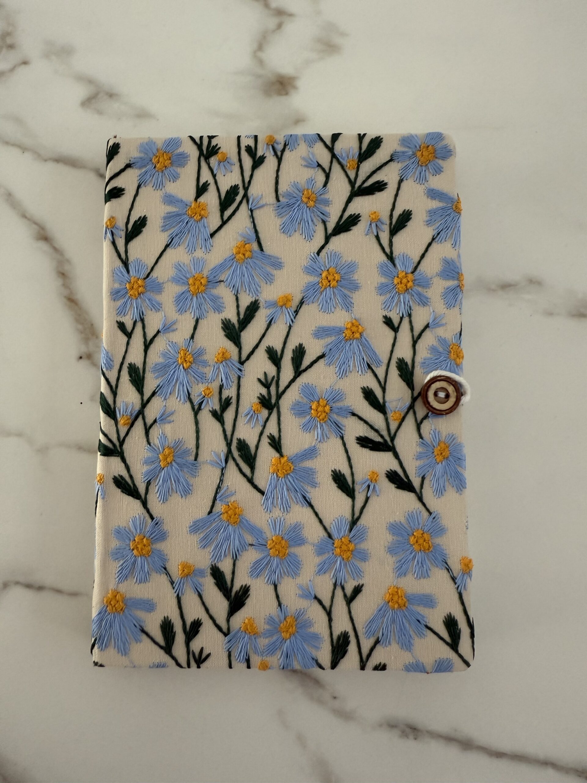 Carnet Marguerite bleu