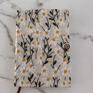 Carnet Marguerite blanc cassé