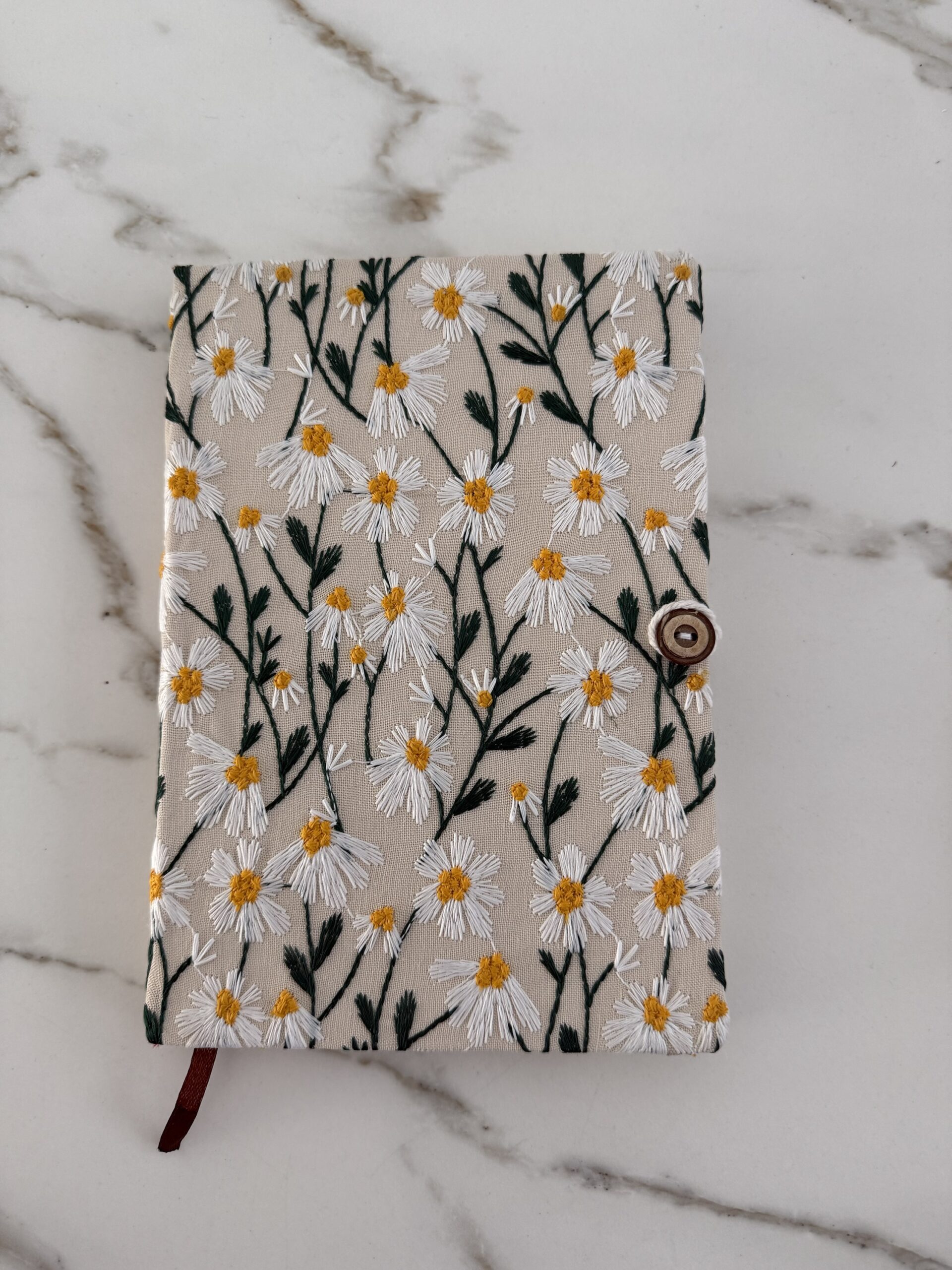 Carnet Marguerite blanc cassé