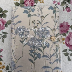 Carnet à anneau en tissu