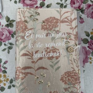 Carnet à anneau avec tissu