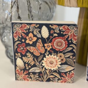 Carnet Croquis rouge Papillons