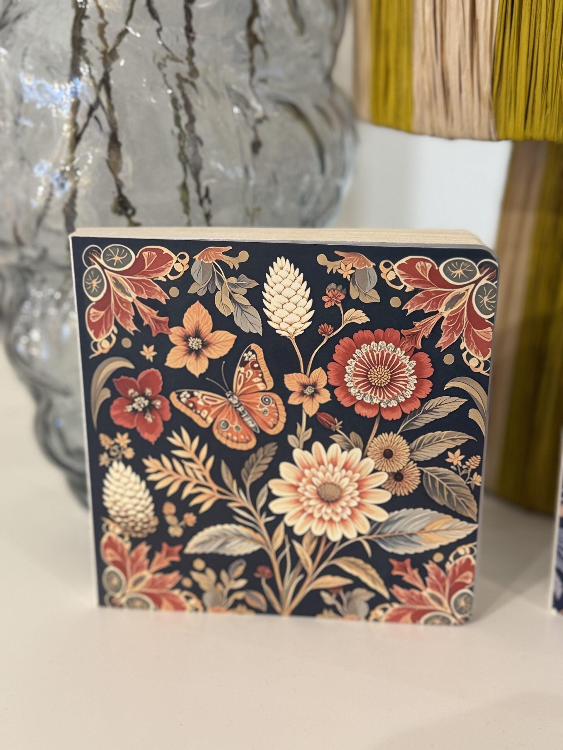 Carnet Croquis rouge Papillons