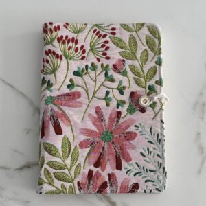 Carnet à anneau en tissu