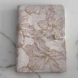Carnet à anneau en tissu