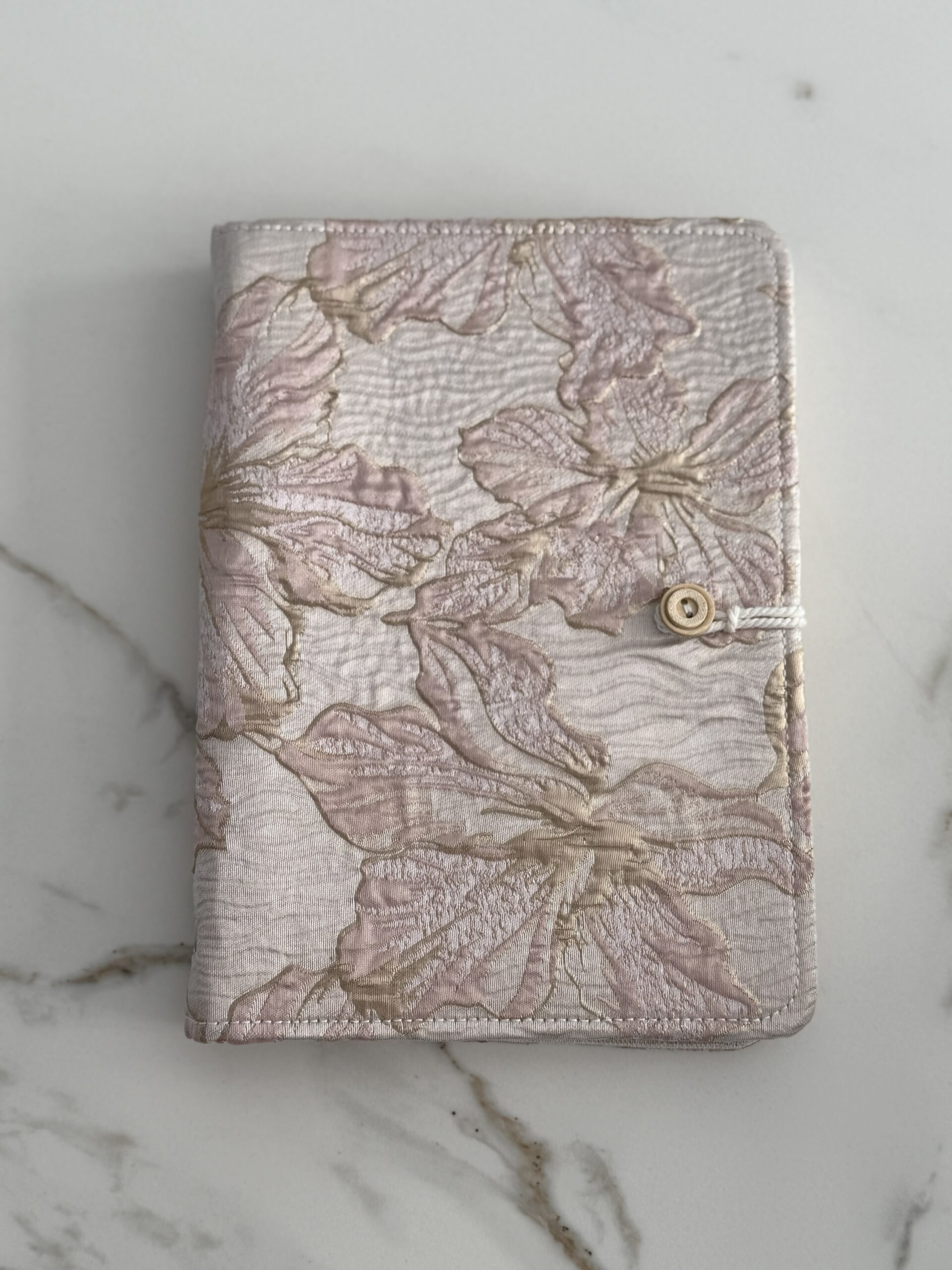 Carnet à anneau en tissu