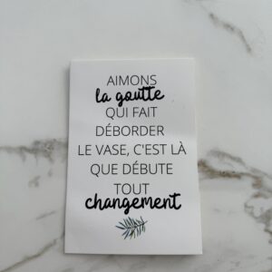 Carte de vœux: Changement
