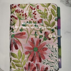 Carnet à anneau en tissu