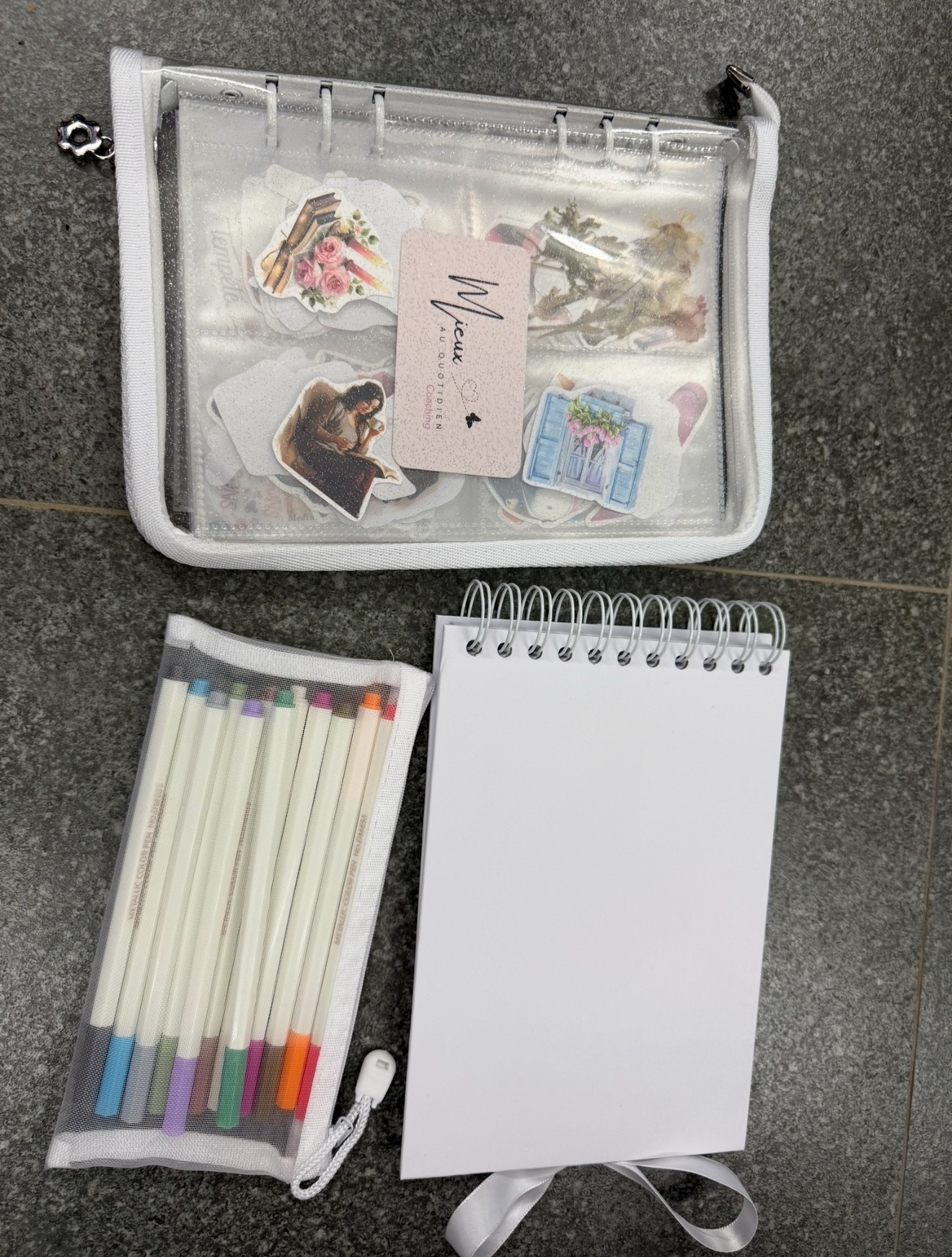 Kit scrapbooking - blanc