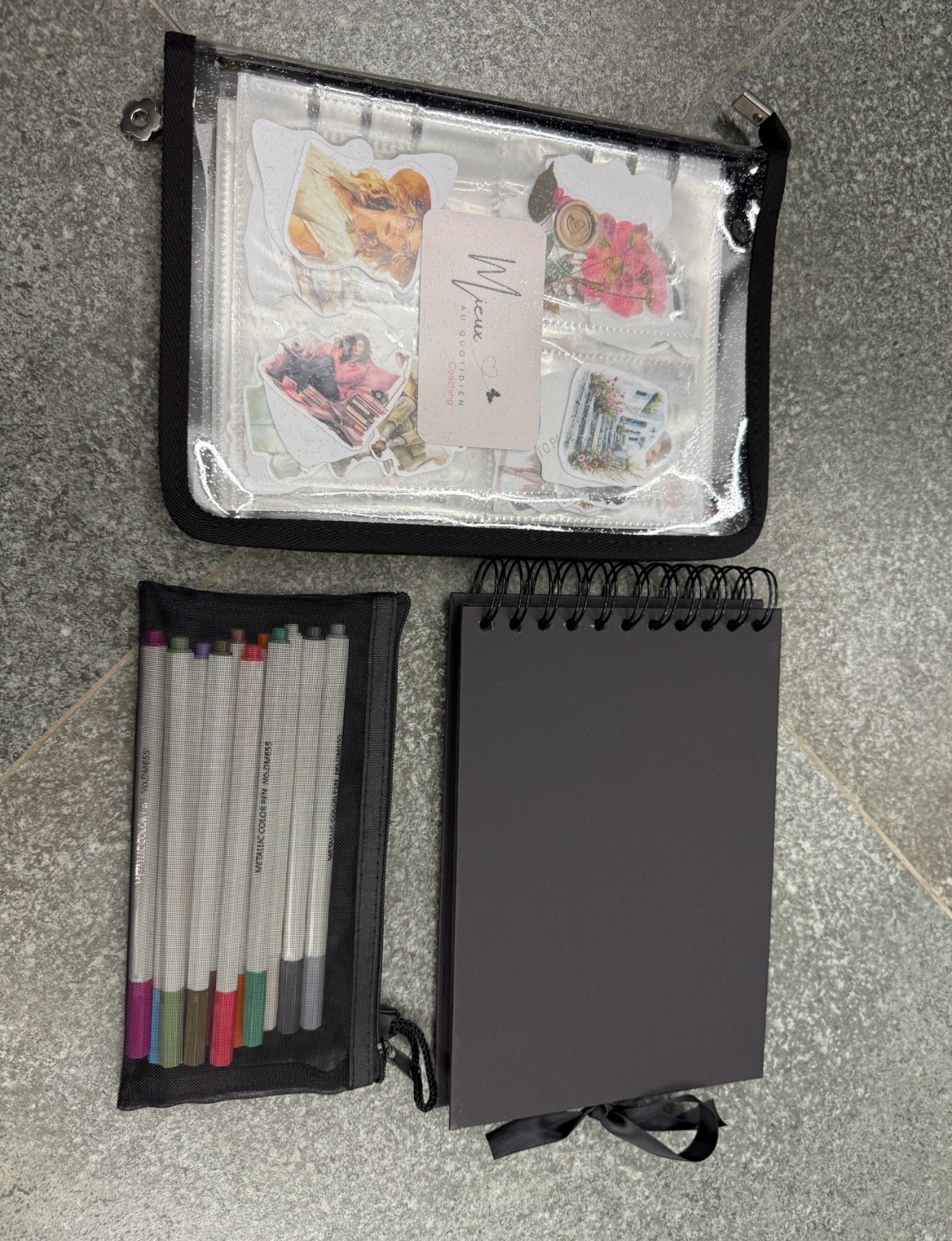 Kit scrapbooking - noir